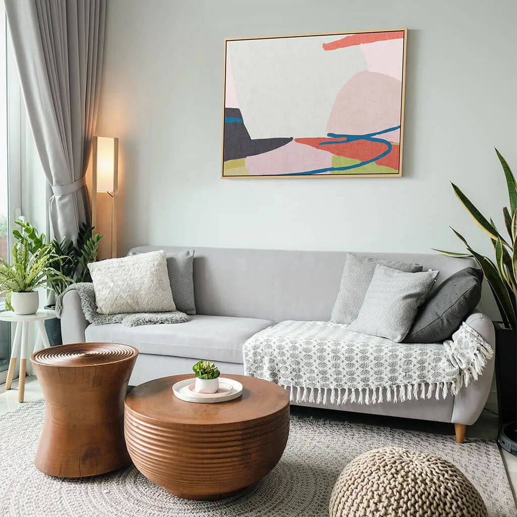 Abstract Jungle Framed Canvas