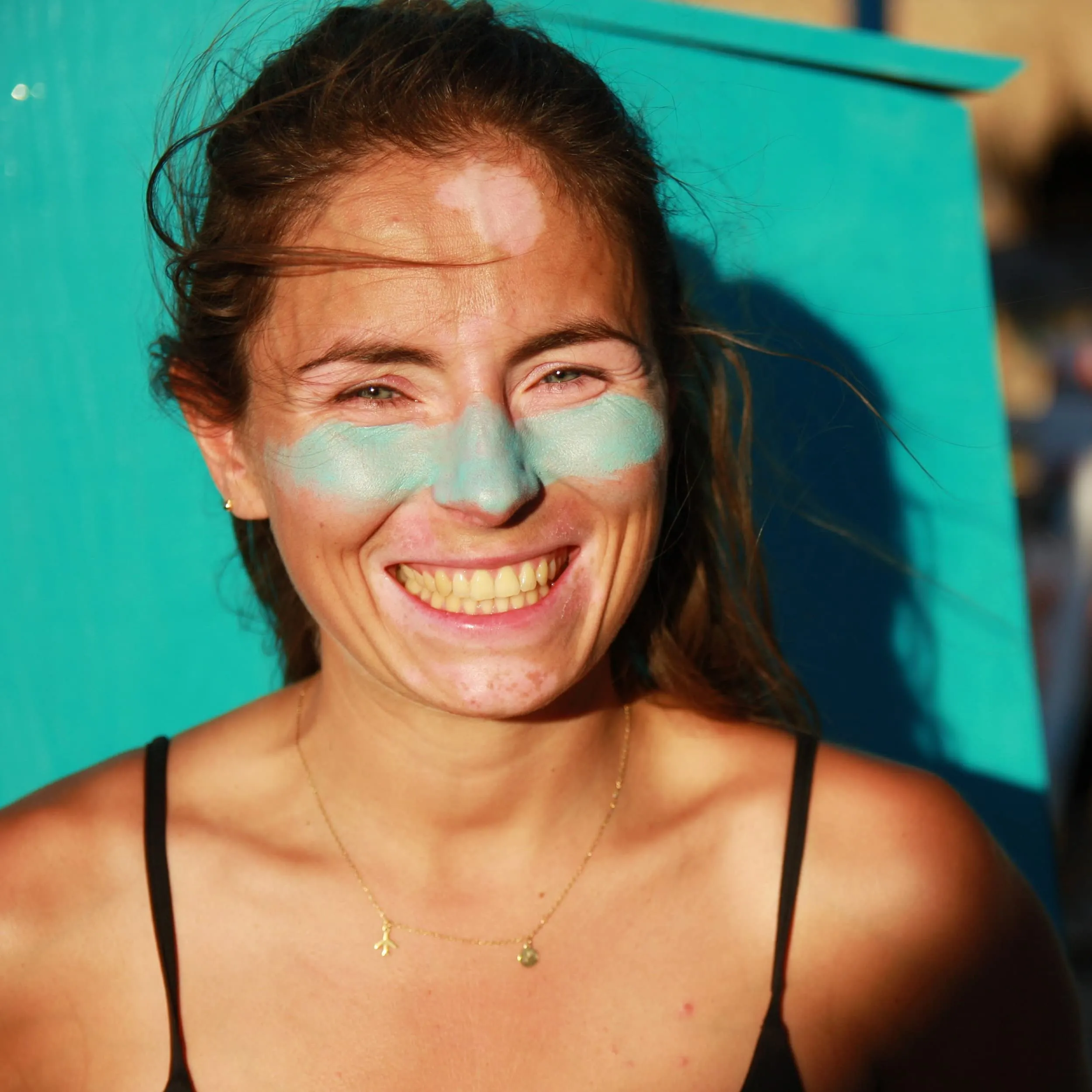 Aloha Sun Stick SPF 50  | Face Mineral Sunscreen for Surfing | Eco-friendly Paper Tube 20g (Teal) Teal
