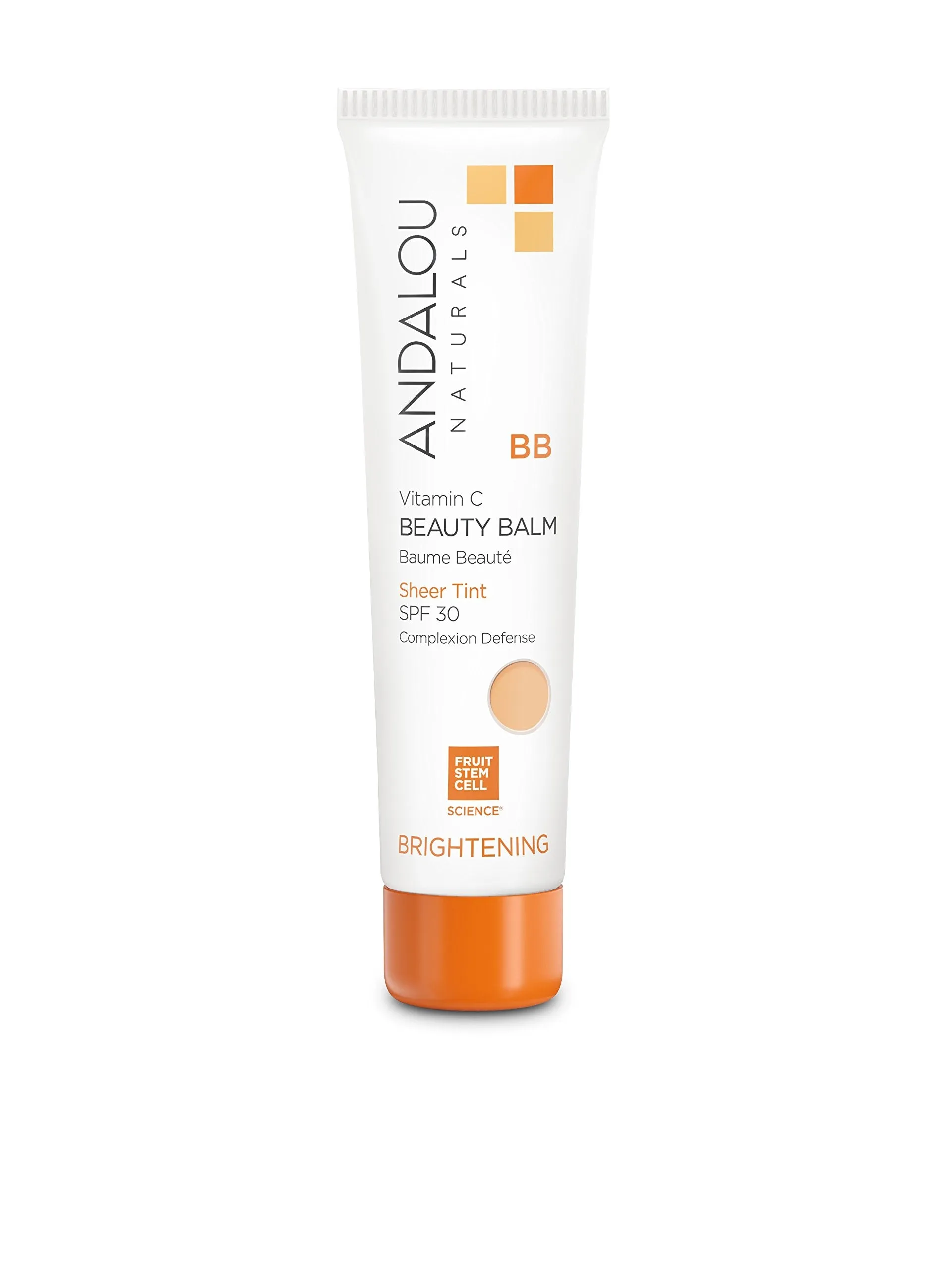 Andalou Naturals Vitamin C BB Beauty Balm Sheer Tint SPF 30 Ounce, 2 Fl Oz Vitamin C - Brightening