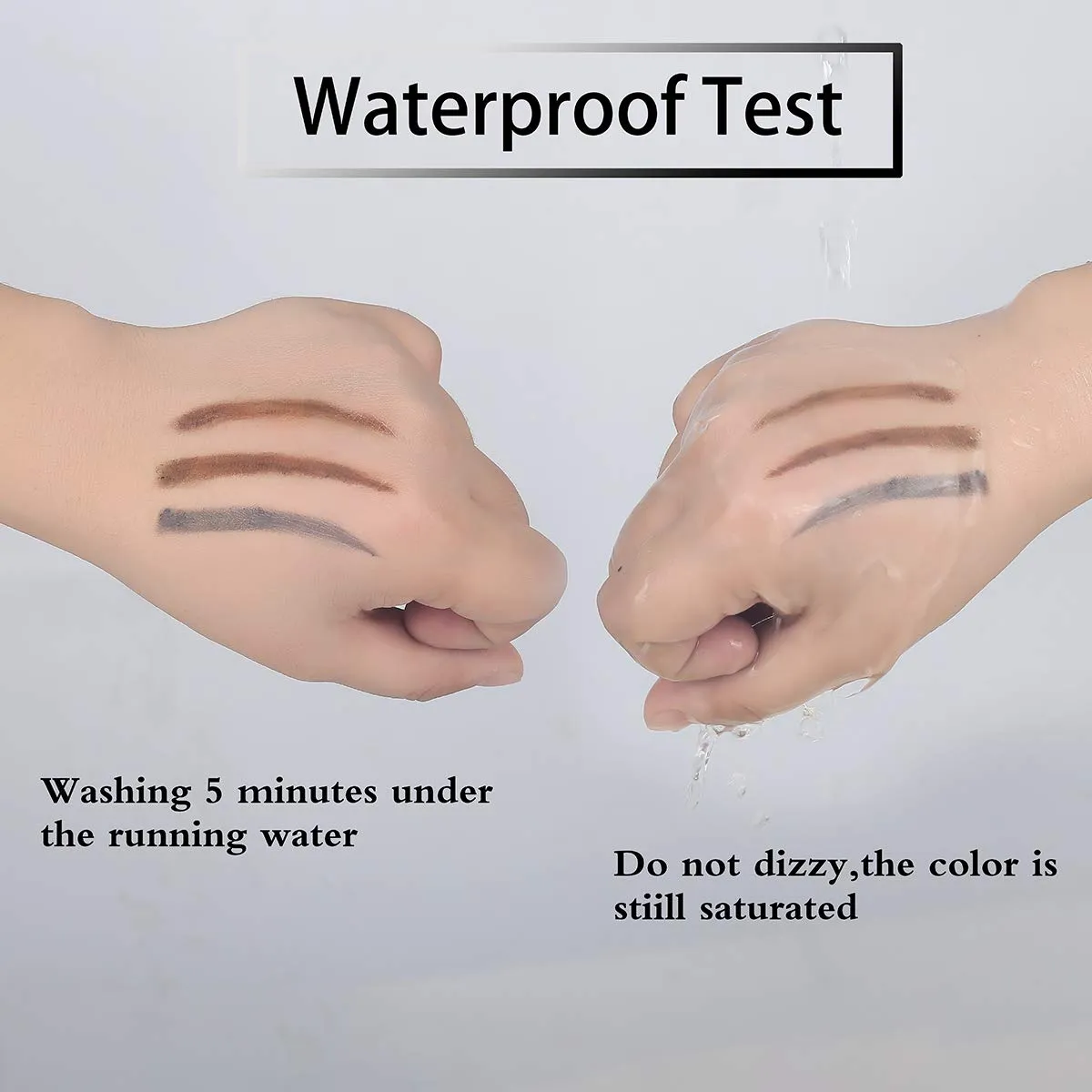 ANIFER Eyebrow Pencil Dark brown Waterproof Smooth Natural Cruelty Free (Dark brown #2) 002(dark brown)
