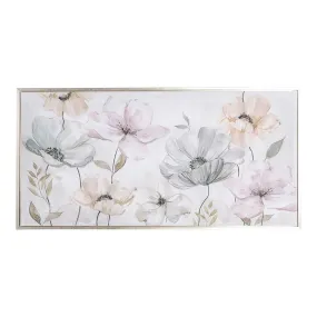 Arthouse Delightful Blooms Silver Framed Print 100x50cm