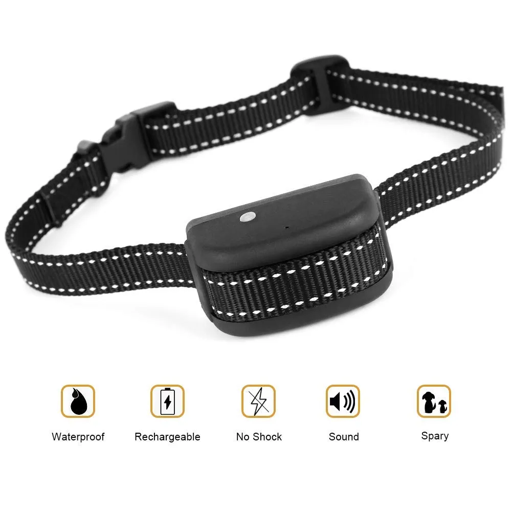 Bark Collar [Upgraded Version], Anti Bark Training Collar, Safe Citronella Spray Collar for All Dogs - Rechargeable & Waterproof