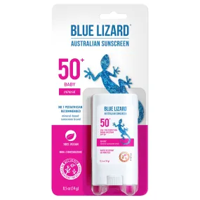 Blue Lizard BABY Mineral Sunscreen Stick with Zinc Oxide, SPF 50 , Water Resistant, UVA/UVB Protection - Easy to apply, Fragrance Free, .5 oz 0.5 Ounce (Pack of 1)