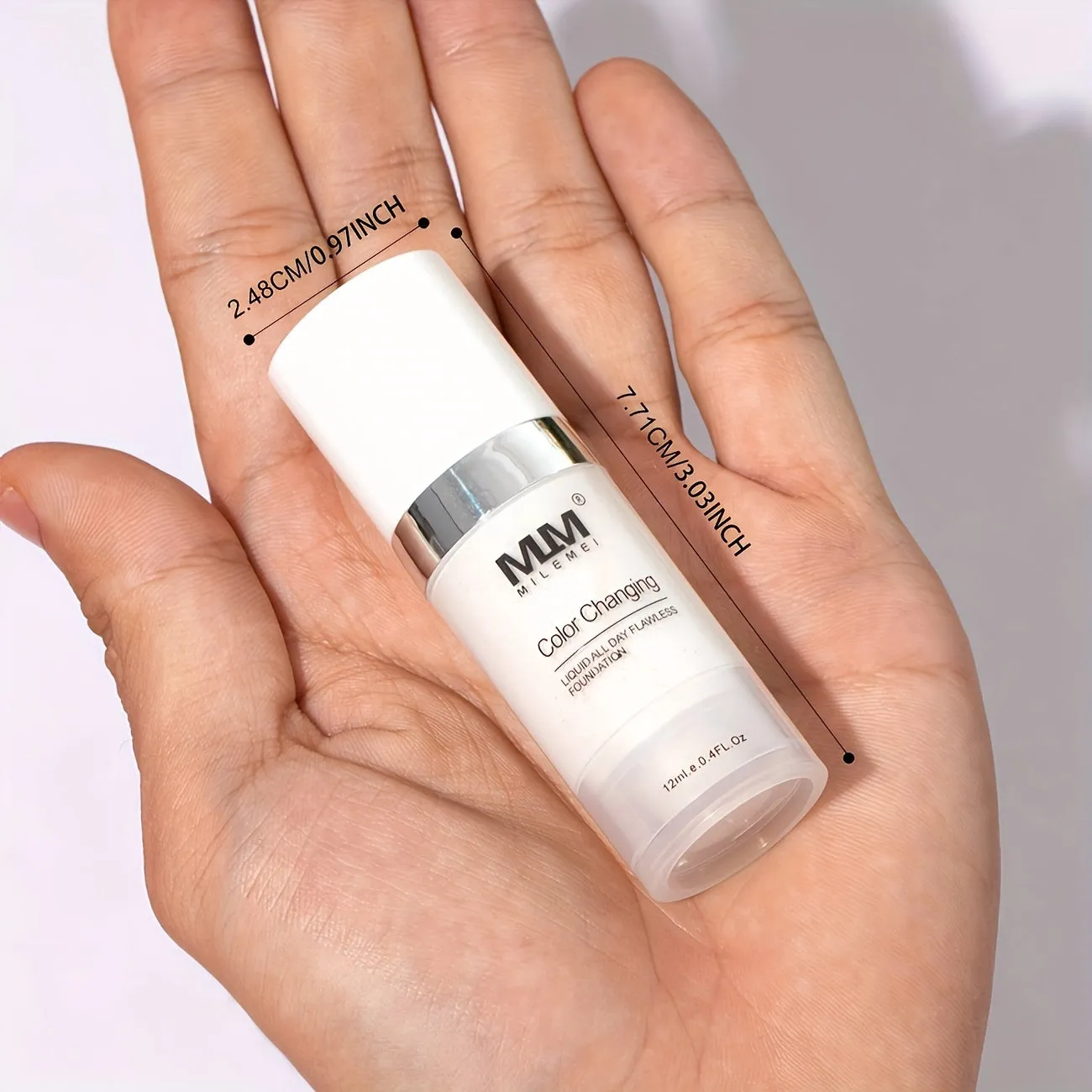 Buy 2 Get 1 Free (3pcs) Liquid Foundation, Moisturizing BB Cream, Full Coverage, Non-sticky, Travel Size, Suitable for All Skin Tones, Perfect Gift