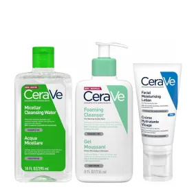 CeraVe Foaming 3 Step Double Cleanse and Moisturise Bundle Discontinued