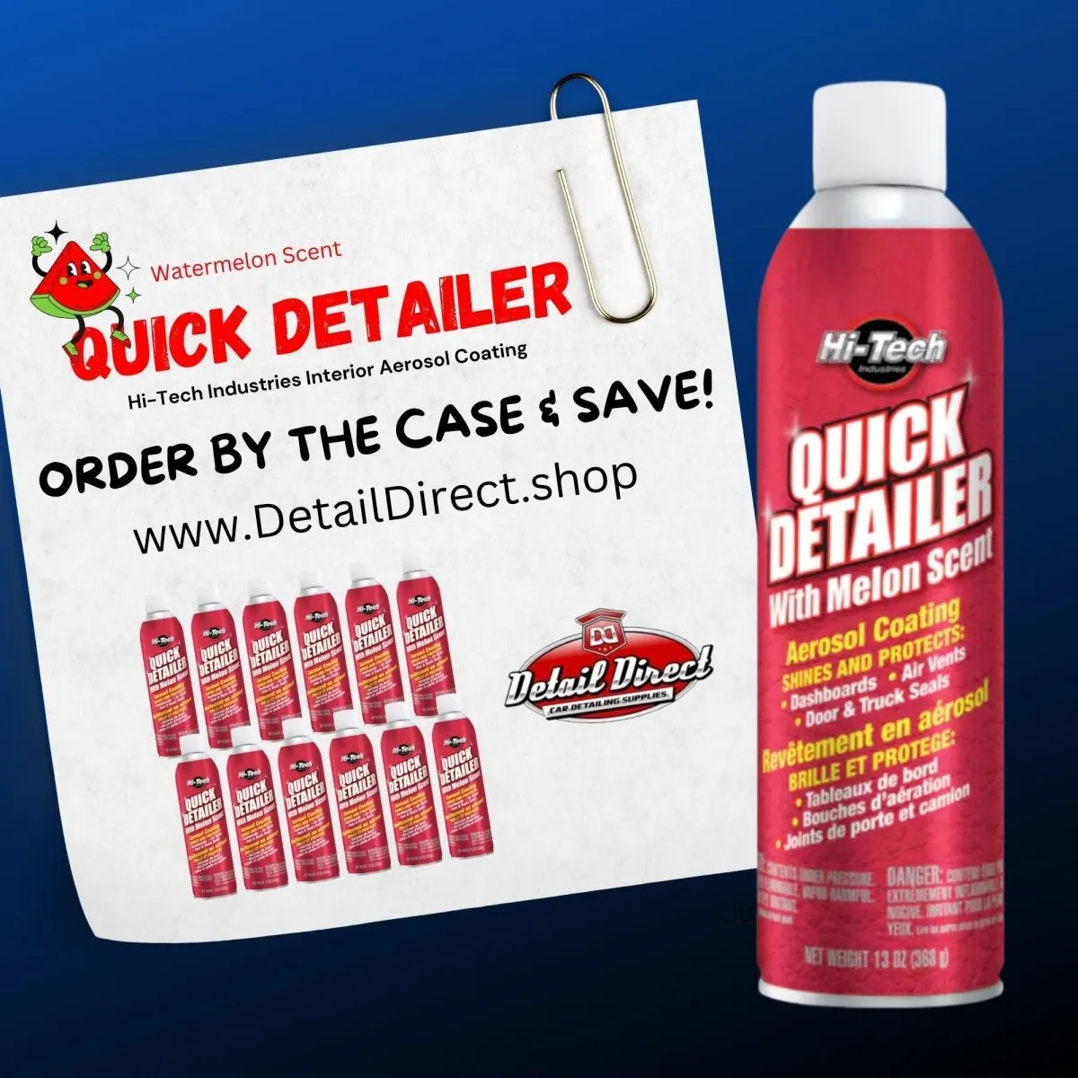 Hi-Tech Quick Detailer Aerosol Dressing, Watermelon Scent