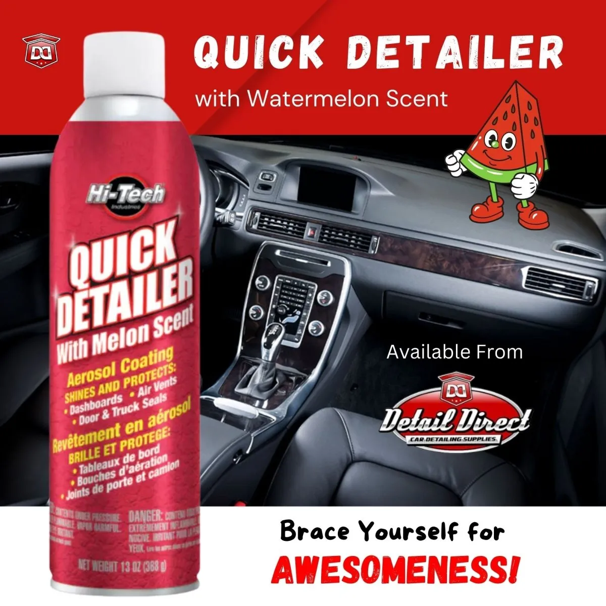 Hi-Tech Quick Detailer Aerosol Dressing, Watermelon Scent