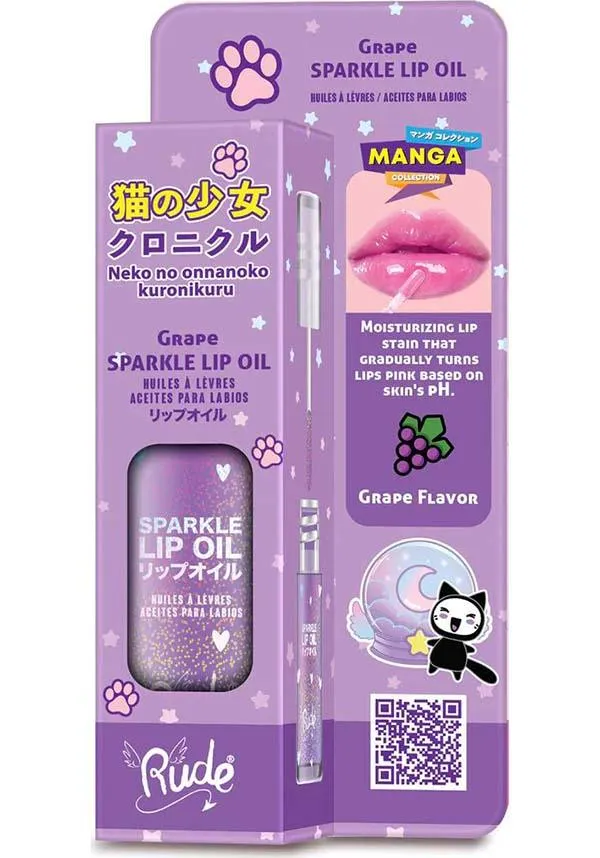 Manga [Grape] | SPARKLE LIP OIL