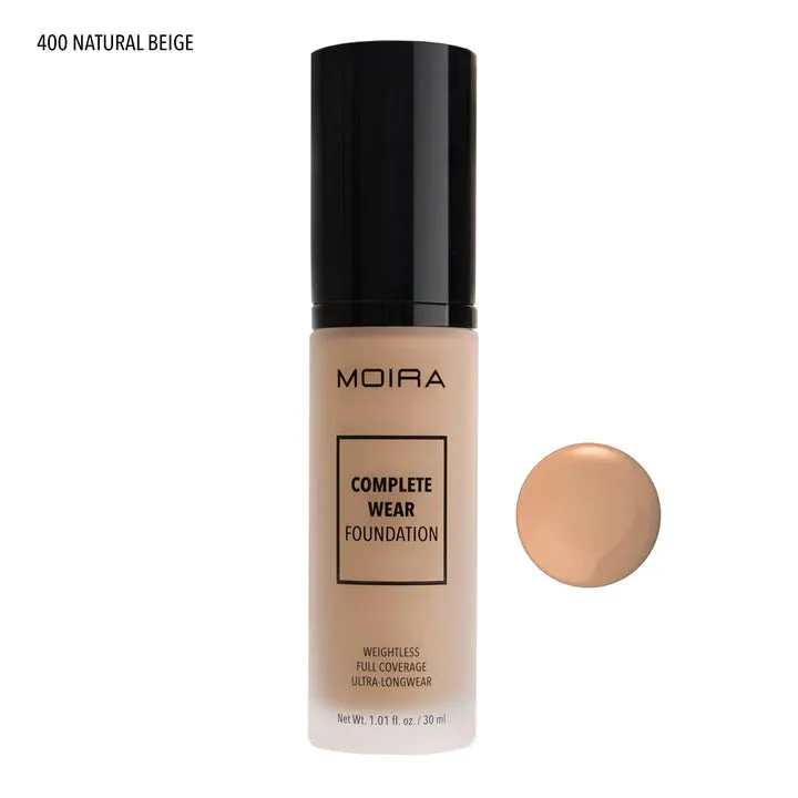 MOIRA CWF400 Complete Wear Foundation - NATURAL BEIGE