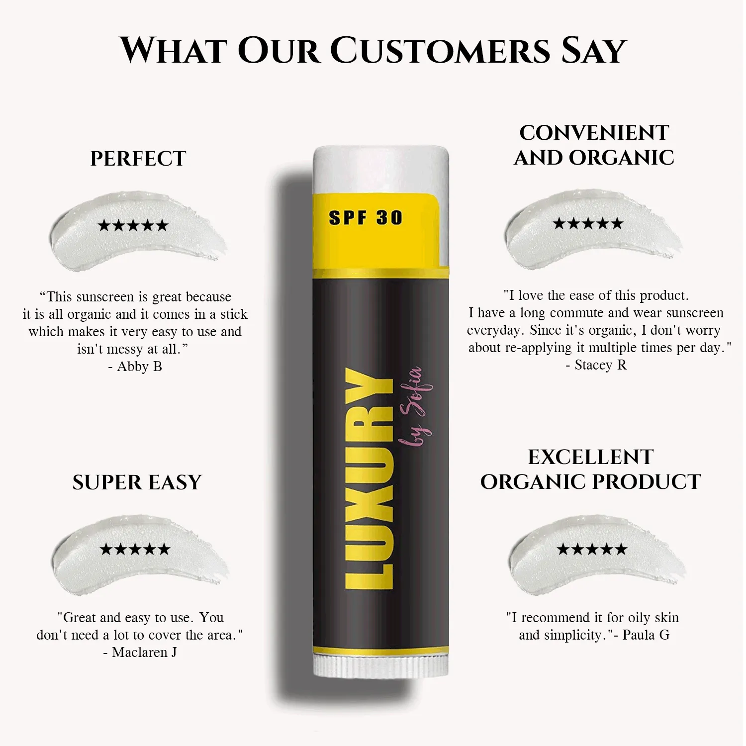 Organic All Natural Zinc Sunscreen