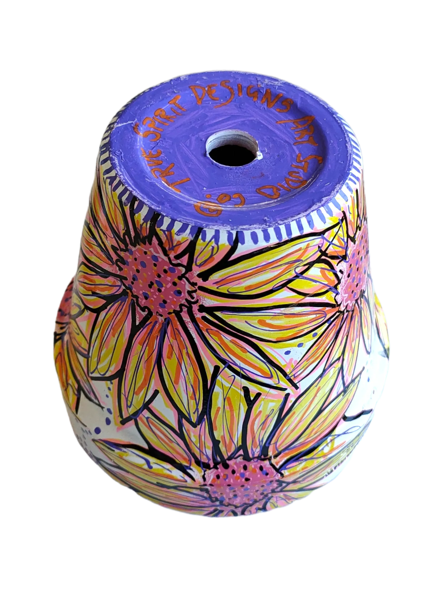 PLANTER POT Sunflower (15.5cm x 14cm approx.)