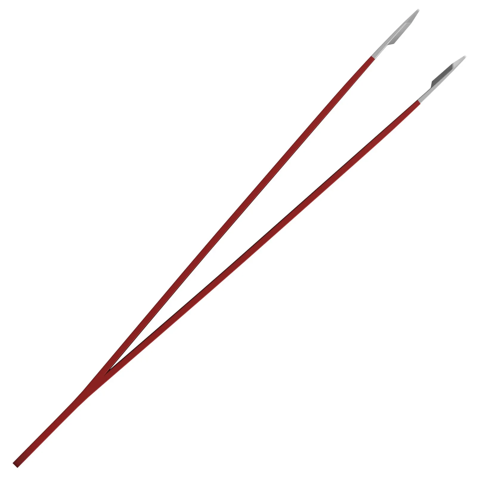 Slant Tip Tweezers | Stainless Steel | Red