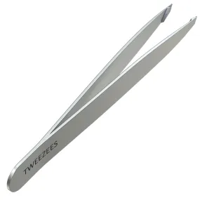 Slant Tip Tweezers | Stainless Steel | Silver