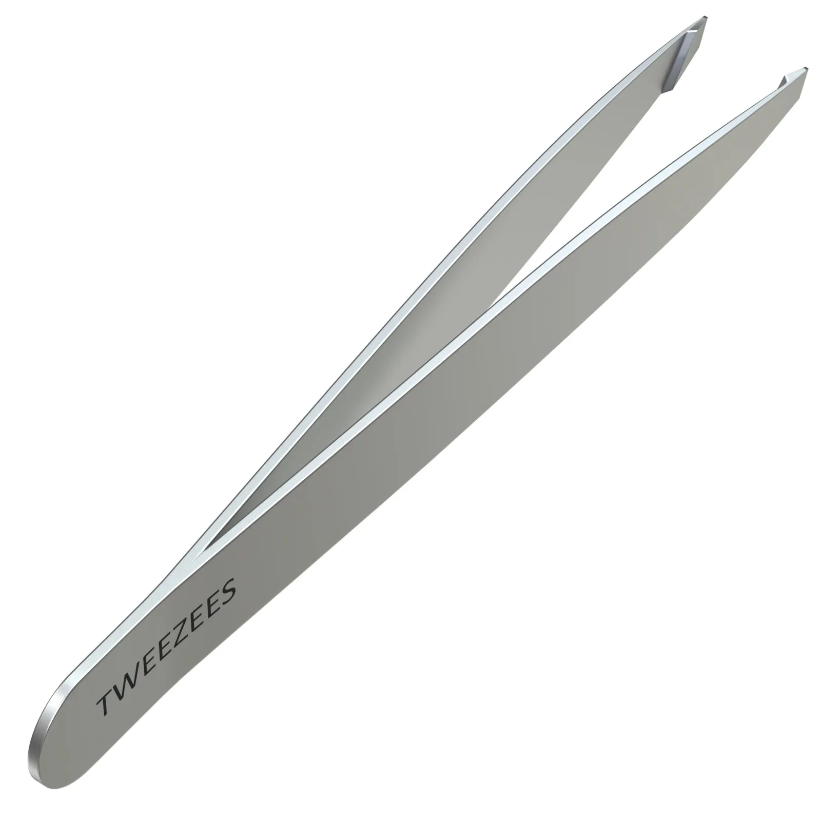 Slant Tip Tweezers | Stainless Steel | Silver