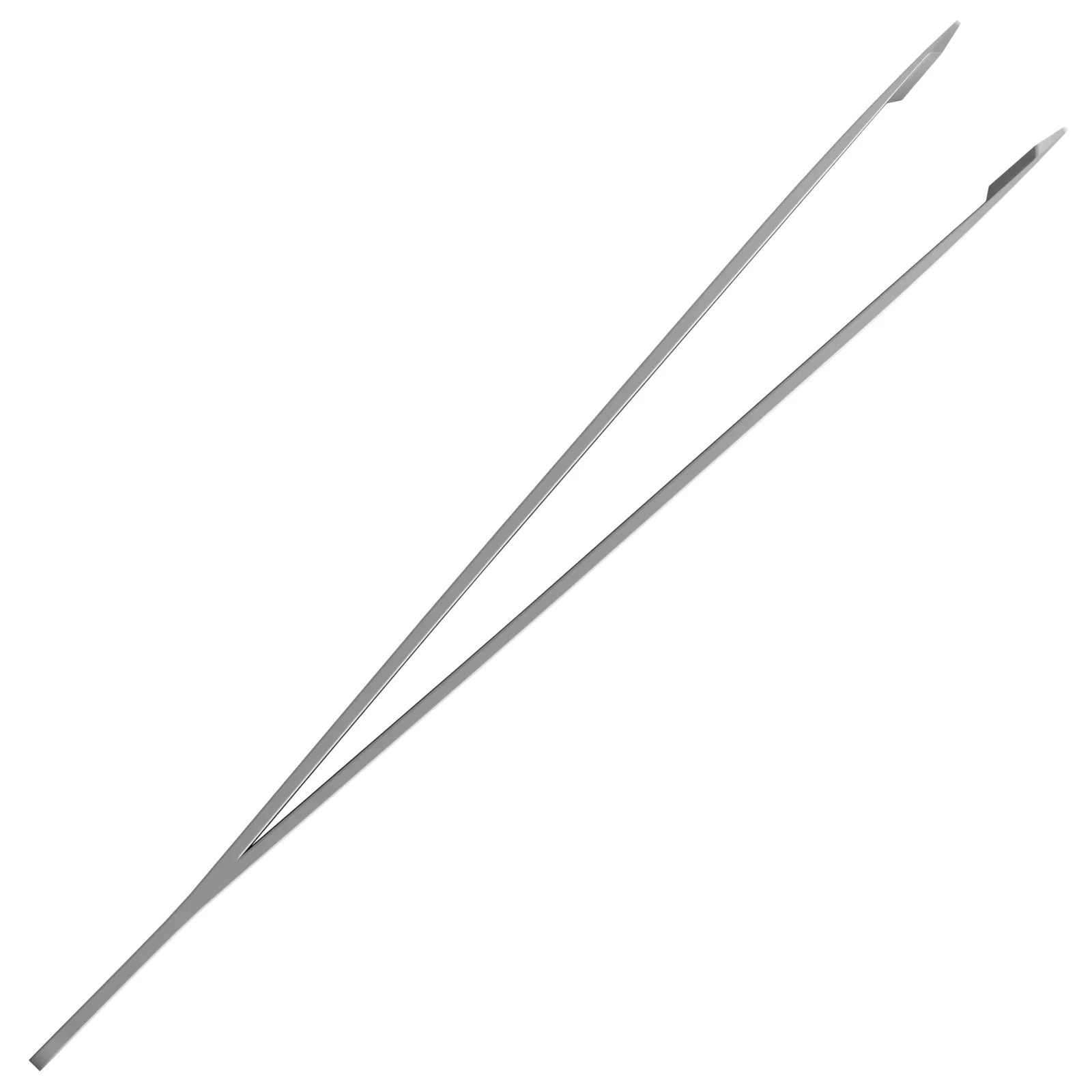 Slant Tip Tweezers | Stainless Steel | Silver