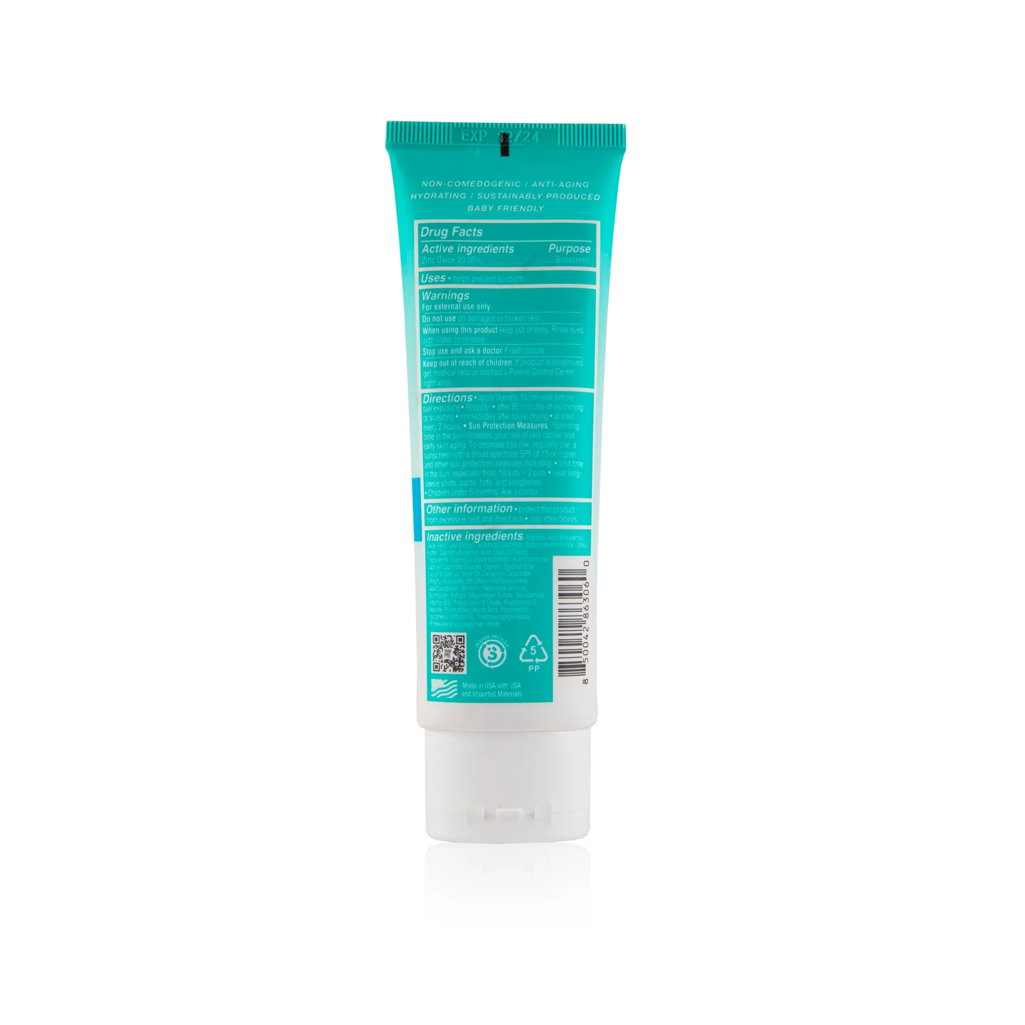 SPF50 Mineral Sunscreen Lotion 3oz. - WHITE