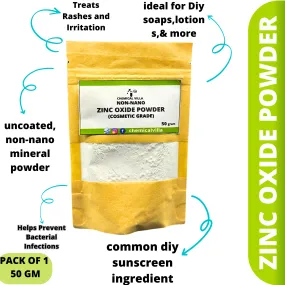 Zinc Oxide Powder (non-nano poweder) 50 gram (Sunscreen Powder)