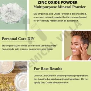 Zinc Oxide Powder (non-nano poweder) 50 gram (Sunscreen Powder)